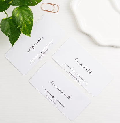 Minimalist Envelope Inserts Cursive (Customizable)