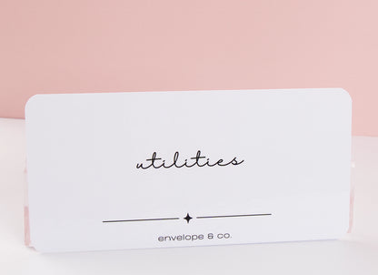 Minimalist Envelope Inserts Cursive (Customizable)
