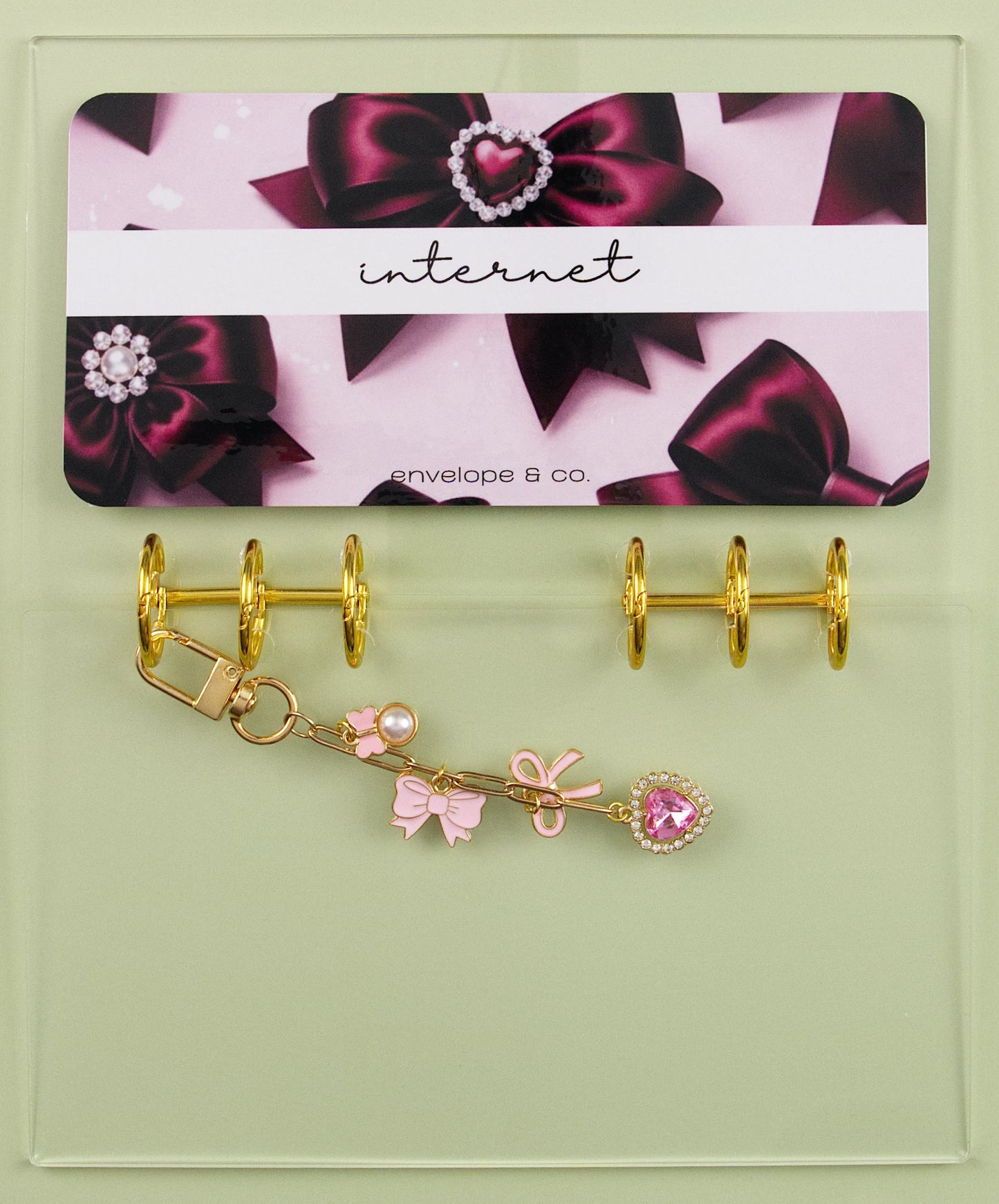 Burgundy Bow Envelope Inserts (Customizable)