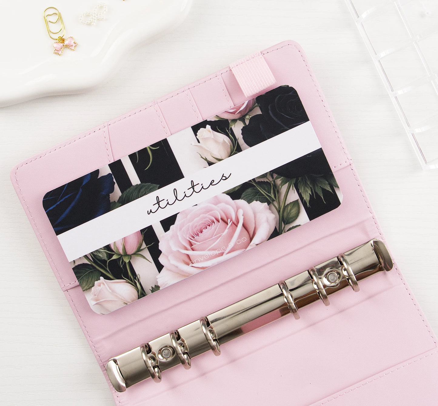 Striped Rose Envelope Inserts (Customizable)