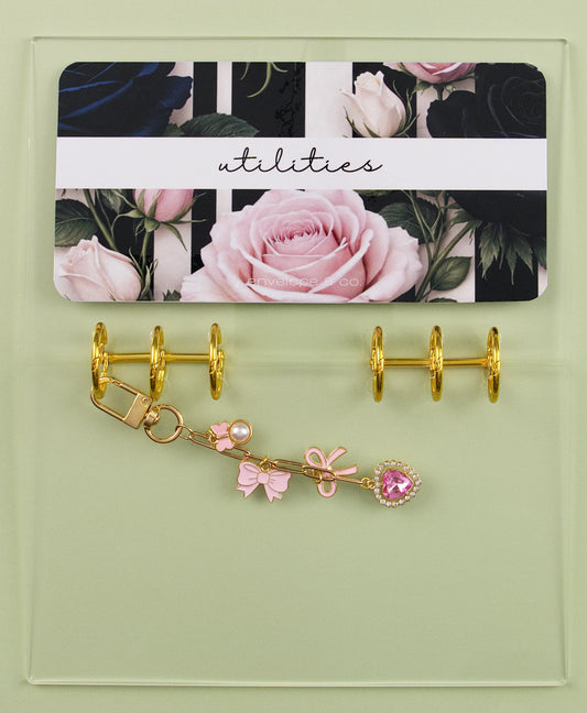 Striped Rose Envelope Inserts (Customizable)