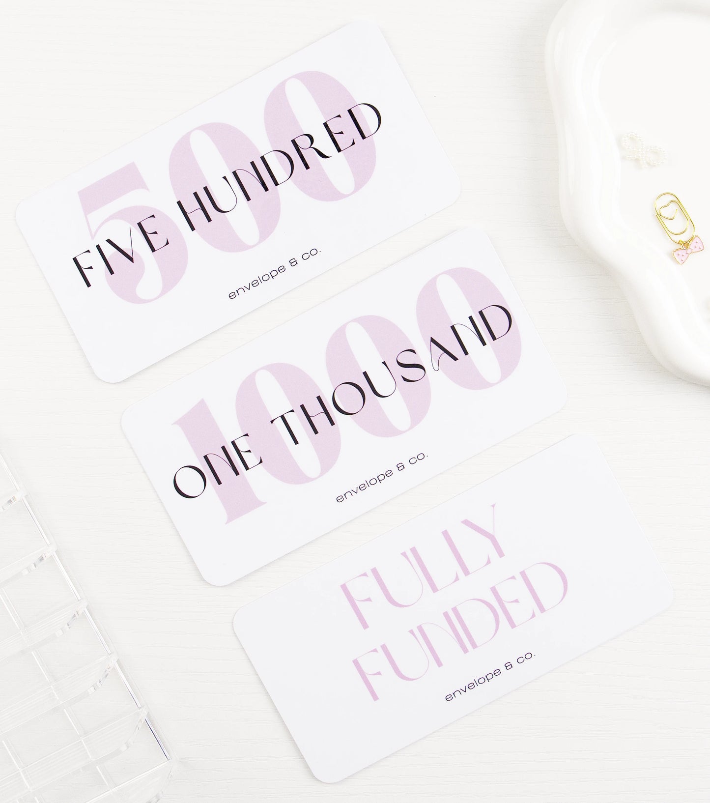 Pink Minimalist Placeholder (Set of 3)